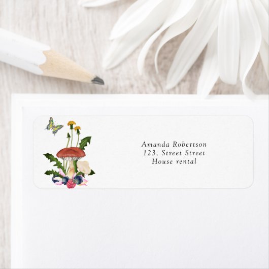 Paddenstoelen baby shower etiket (Insitu)