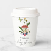 Paddenstoelen baby shower papieren bekers (Voorkant)