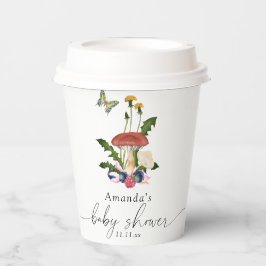 Paddenstoelen baby shower papieren bekers