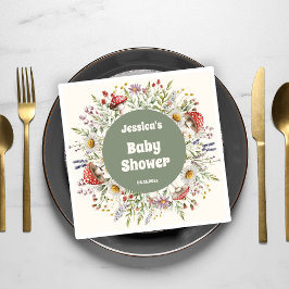 Paddenstoelen Babyborrel Servet