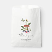 Paddenstoelen babyshower bedankt bedankzakje (Voorkant)