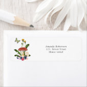 Paddenstoelen babyshower etiket (Insitu)