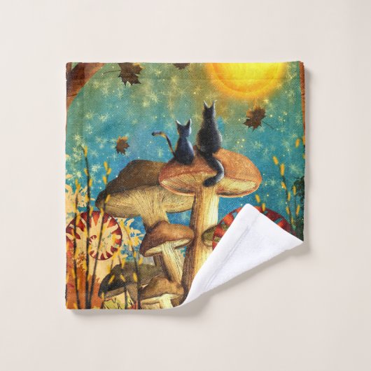 paddenstoelen bad handdoek (Wasdoekje)