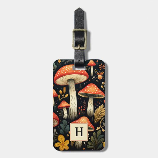 Paddenstoelen Bagage Labels (Voorkant verticaal)