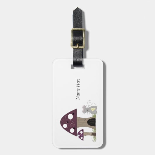 Paddenstoelen Bagagelabel (Voorkant verticaal)