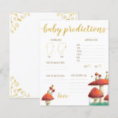 Paddenstoelen & bijen baby voorspellingen raadspel (Voorkant / Achterkant)