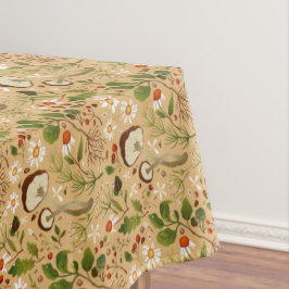 Paddenstoelen, Bloemen en Loof Tafelkleed