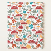 Paddenstoelen & Bloemen Mid Century Modern Monogra Planner (Achterkant)