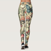  paddenstoelen, bloemen, vlinders grillig leggings (Achterkant)