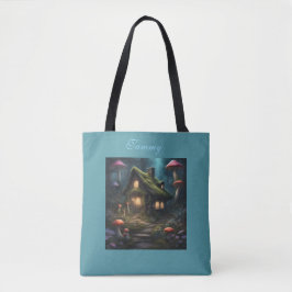 Paddenstoelen Bos Cottage Zomer Tote tas