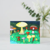 paddenstoelen briefkaart (Staand voorkant)