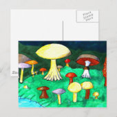 paddenstoelen briefkaart (Voorkant / Achterkant)
