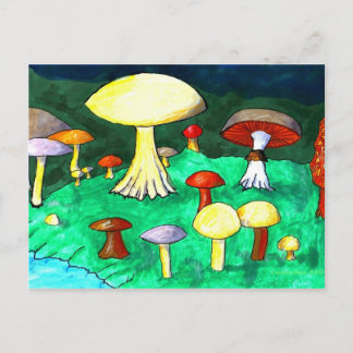 paddenstoelen briefkaart
