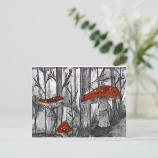 paddenstoelen briefkaart (Staand voorkant)