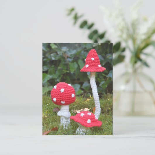 paddenstoelen briefkaart (Staand voorkant)