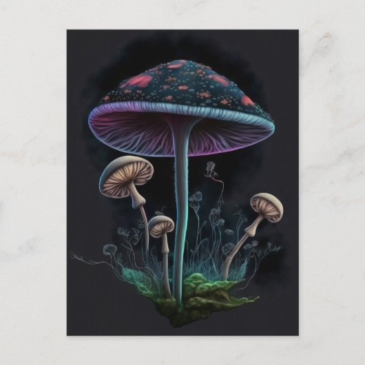 paddenstoelen briefkaart (Voorkant)