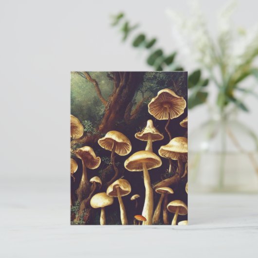  paddenstoelen briefkaart (Staand voorkant)