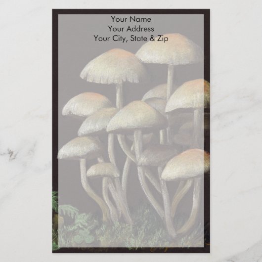 paddenstoelen briefpapier (Voorkant)