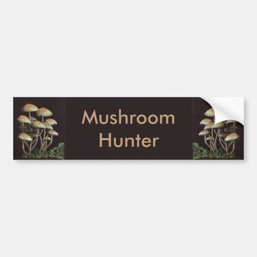 paddenstoelen bumpersticker (Voorkant)