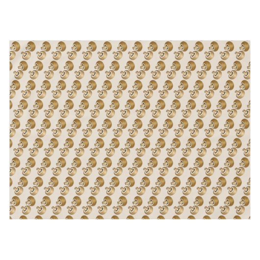 Paddenstoelen Button Portabella Fungi Pizza Toppin Tafelkleed (Voorkant (Horizontaal))