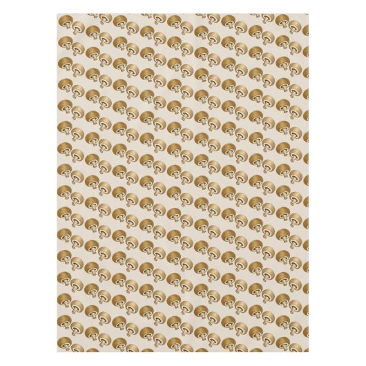 Paddenstoelen Button Portabella Fungi Pizza Toppin Tafelkleed (Voorkant)