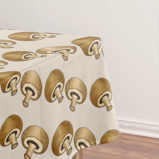 Paddenstoelen Button Portabella Fungi Pizza Toppin Tafelkleed (Voorbeeld)