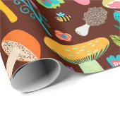 paddenstoelen cadeaupapier (Rol Hoek)