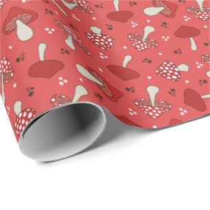 paddenstoelen cadeaupapier