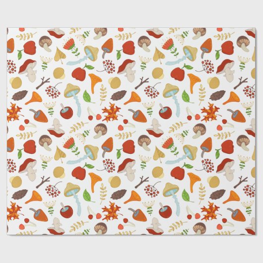 paddenstoelen cadeaupapier (Vlak)