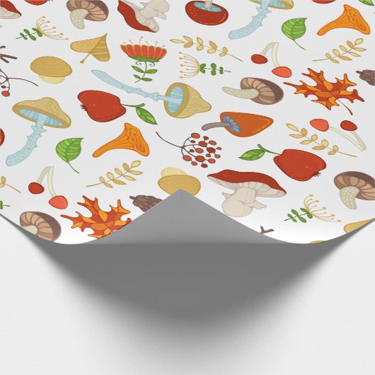 paddenstoelen cadeaupapier (Hoek)