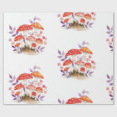 paddenstoelen cadeaupapier (Vlak)