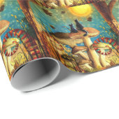 paddenstoelen cadeaupapier (Rol Hoek)
