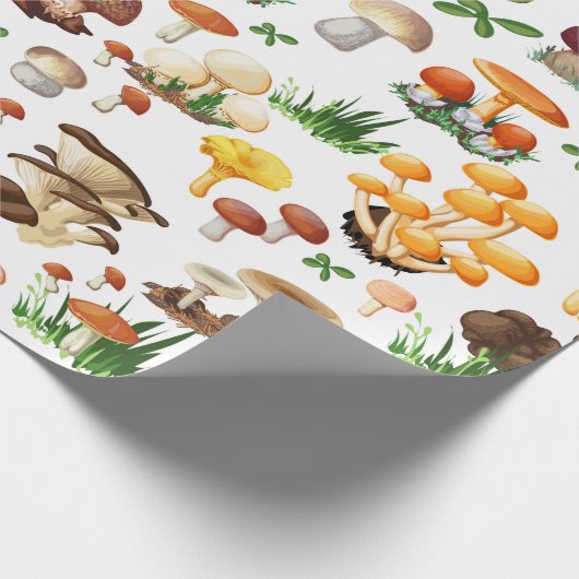 paddenstoelen cadeaupapier (Hoek)