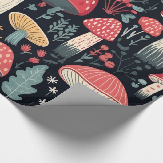 paddenstoelen cadeaupapier (Hoek)