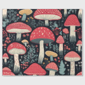 paddenstoelen cadeaupapier (Vlak)