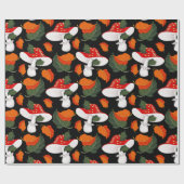 paddenstoelen cadeaupapier (Vlak)