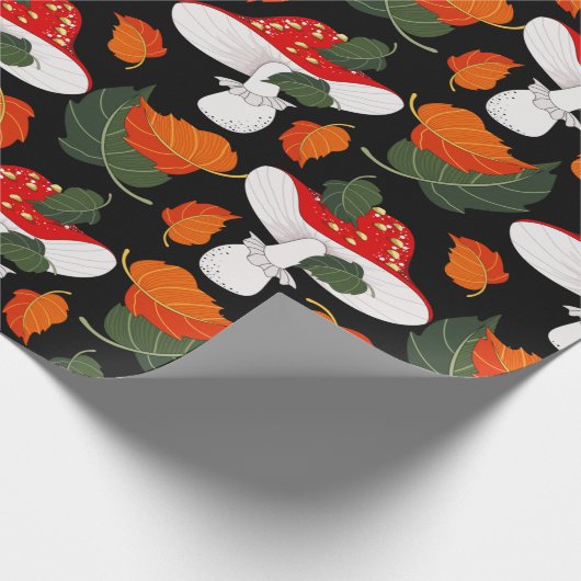 paddenstoelen cadeaupapier (Hoek)