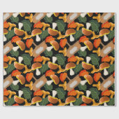 paddenstoelen cadeaupapier (Vlak)