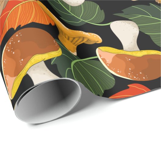 paddenstoelen cadeaupapier (Rol Hoek)