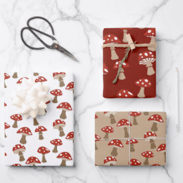 Paddenstoelen Cadeauset Inpakpapier Vel