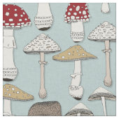 Paddenstoelen Celadon Blue Stof (Close Up)