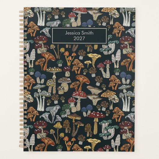Paddenstoelen Cottagecore esthetische Planner (Voorkant)