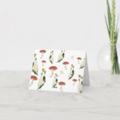 Paddenstoelen - Dank u kaart (Achterkant)