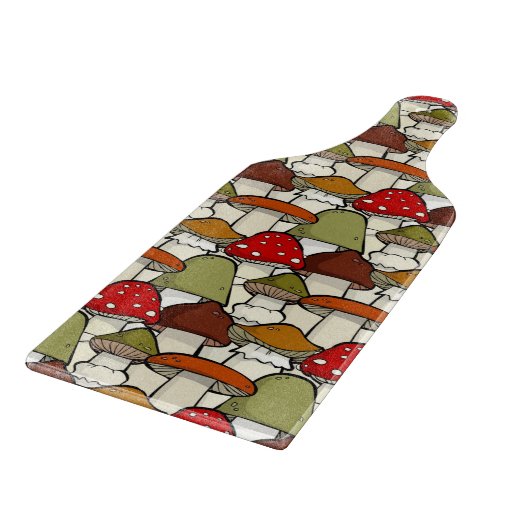 Paddenstoelen Design Cutting Board Snijplank (Hoek)