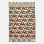 paddenstoelen Design Kitchen Towel Theedoek (Verticaal)