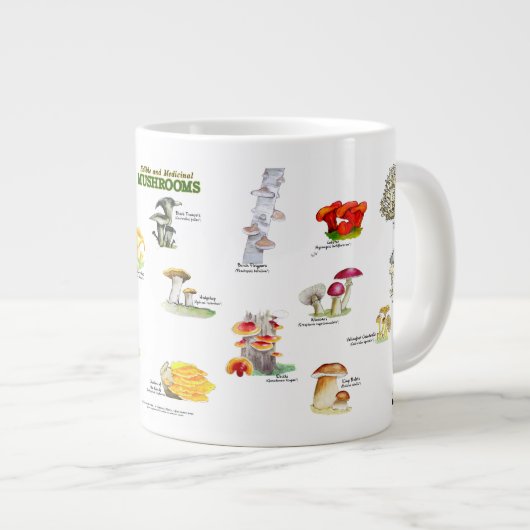 Paddenstoelen (eetbaar en medicinaal) grote koffiekop (Voorkant rechts)