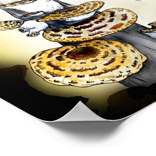 Paddenstoelen (eetbaar en medicinaal) poster (Hoek)