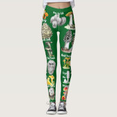 Paddenstoelen (eetbare en medicinale) leggings (Voorkant)
