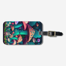 Paddenstoelen elfen  in het veld