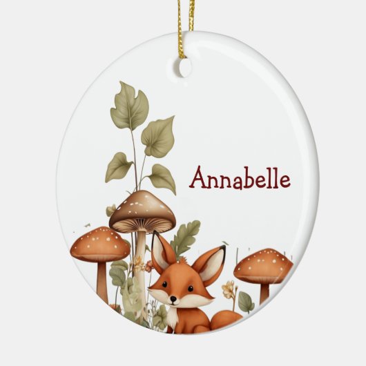 Paddenstoelen en Baby Fox Ornament (Links)